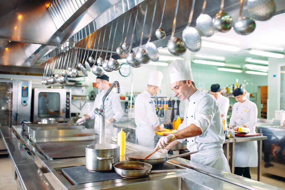 a busy restaurant kitchen a busy restaurant kitchen